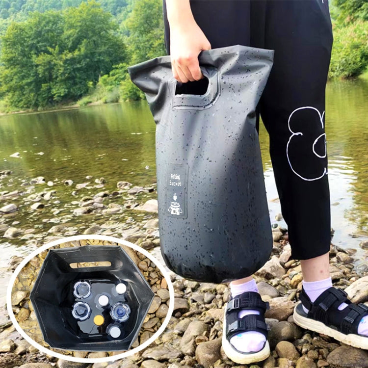 Secchio pieghevole da esterno Comodo barile da pesca per picnic da campeggio, capacità:, 15L, 20L