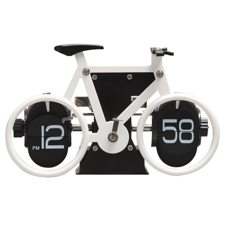 HY-F087 Orologio girevole decorativo per la casa a vibrazione automatica a forma di bicicletta retrò