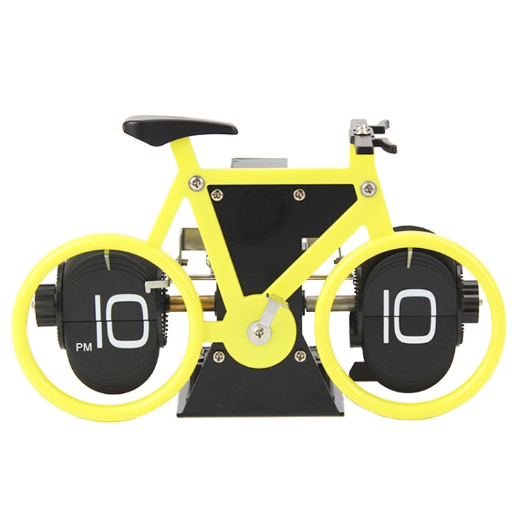 HY-F087 Orologio girevole decorativo per la casa a vibrazione automatica a forma di bicicletta retrò