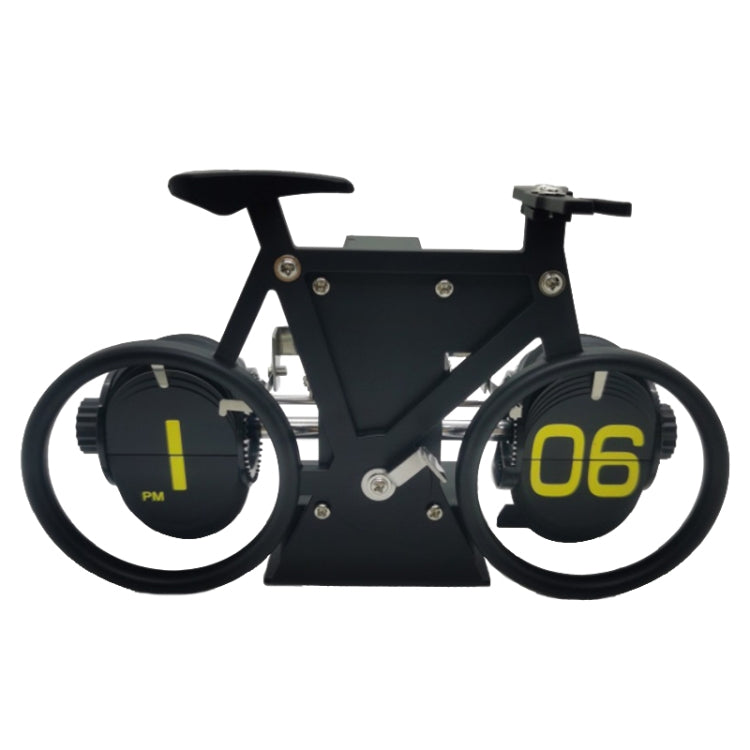 HY-F087 Orologio girevole decorativo per la casa a vibrazione automatica a forma di bicicletta retrò
