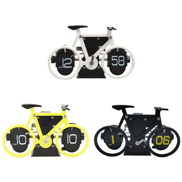 HY-F087 Orologio girevole decorativo per la casa a vibrazione automatica a forma di bicicletta retrò