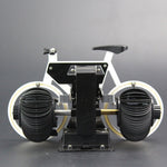 HY-F087 Orologio girevole decorativo per la casa a vibrazione automatica a forma di bicicletta retrò