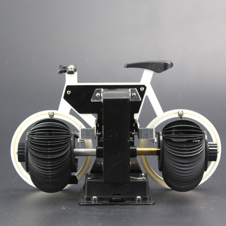 HY-F087 Orologio girevole decorativo per la casa a vibrazione automatica a forma di bicicletta retrò