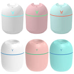 Umidificatore per auto con luce notturna colorata da tavolo USB Mini, specifiche:, 250ml (Y-White), 250ml (Y-Pink), 250ml (Y-Blue), 220ml (Y2-White), 220ml (Y2-Pink), 220ml (Y2-Blue)