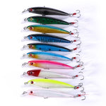 HENGJIA MI094 Simulazione Laser Esche finte Minnow Esche da pesca, 1, 2, 3, 4, 5, 6, 7, 8, 9, 10, 10 Colors Boxed
