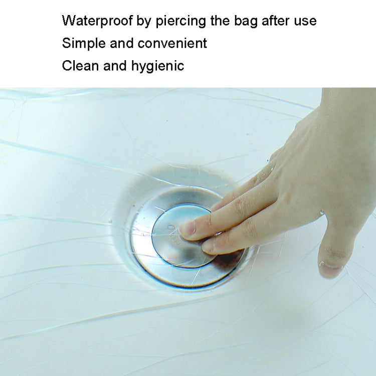 10 sacchetti borsa da bagno usa e getta vasca da bagno addensata botte di legno SPA pellicola per sacchetto di plastica