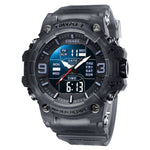 SMAEL 8049 Orologio sportivo impermeabile da uomo Orologio elettronico multifunzione con luce notturna