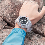 SMAEL 8007 Orologio elettronico al quarzo con doppio display impermeabile per sport all'aria aperta