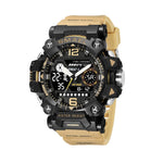 SMAEL 8072 Orologio da uomo elettronico multifunzionale da esterno in lega Orologio impermeabile con doppio display