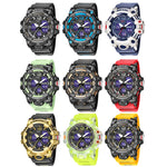 SMAEL 8008 Orologio da uomo luminoso impermeabile multifunzionale per sport all'aria aperta, Red, Black, Orange, Fluorescent Green, Deep Blue, Grass Green, Black Gold, Rose Gold, Black Blue