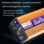 XINBOKE Inverter solare universale per auto a onde positive per la casa, 12V/24V 1500W To 220V 700W, 48V/60V 1500W To 220V 700W, 60V/72V 1500W To 220V 700W, 12V/24V 3000W To 220V 1200W, 48V/60V 3000W To 220V 1200W, 60V/72V 3000W To 220V 1200W