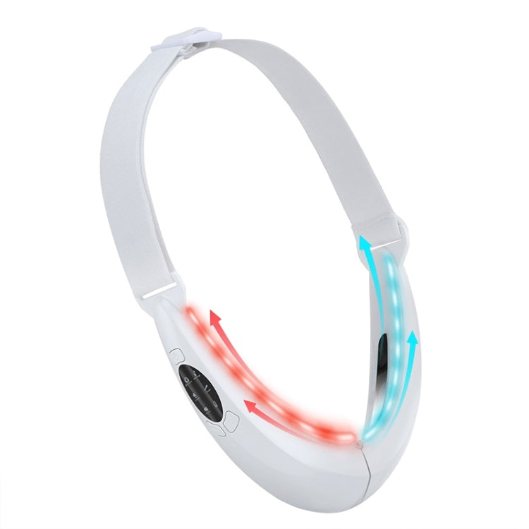 106892 EMS Strumento per il lifting del viso con massaggio a luce rossa e blu a microcorrente, (White), (Pink)