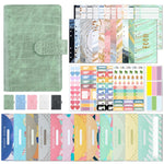 Raccoglitore a fogli mobili in pelle PU con motivo a coccodrillo A6, Crocodile Pattern (Bean Green), Crocodile Pattern (Warm White), Crocodile Pattern (Pink), Crocodile Pattern (Glaze Blue), Crocodile Pattern (Rock Gray)