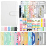 Raccoglitore a fogli mobili in pelle PU con motivo a coccodrillo A6, Crocodile Pattern (Bean Green), Crocodile Pattern (Warm White), Crocodile Pattern (Pink), Crocodile Pattern (Glaze Blue), Crocodile Pattern (Rock Gray)