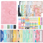 Raccoglitore a fogli mobili in pelle PU con motivo a coccodrillo A6, Crocodile Pattern (Bean Green), Crocodile Pattern (Warm White), Crocodile Pattern (Pink), Crocodile Pattern (Glaze Blue), Crocodile Pattern (Rock Gray)