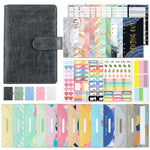 Raccoglitore a fogli mobili in pelle PU con motivo a coccodrillo A6, Crocodile Pattern (Bean Green), Crocodile Pattern (Warm White), Crocodile Pattern (Pink), Crocodile Pattern (Glaze Blue), Crocodile Pattern (Rock Gray)