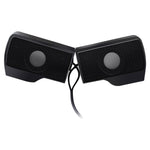 Mini soundbar con altoparlante stereo USB a clip per notebook, laptop, PC, desktop, tablet, Mini Clip-On
