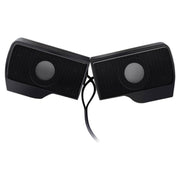 Mini soundbar con altoparlante stereo USB a clip per notebook, laptop, PC, desktop, tablet, Mini Clip-On