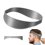 Salon Neck Hair Line Guide Barber Trim Righello Capelli Strumento fai da te Strumenti per tagliare i capelli, Non-adjustable (Black), Non-adjustable (Grey), Non-adjustable (Blue), Non-adjustable (Red)