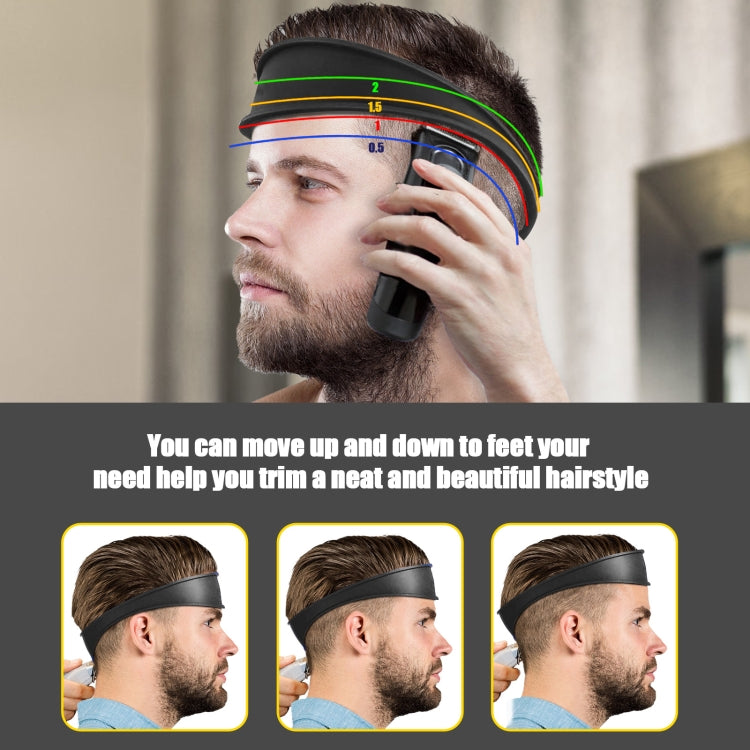 Salon Neck Hair Line Guide Barber Trim Righello Capelli Strumento fai da te Strumenti per tagliare i capelli, Non-adjustable (Black), Non-adjustable (Grey), Non-adjustable (Blue), Non-adjustable (Red)