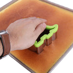 Modello di taglio del pane per panini in acciaio inossidabile da 2 pezzi con stampo per biscotti di verdure e frutta, Large Love, Large Star, Large Dinosaur, Large Gingerbread Man