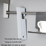 Strumenti per la pulizia del tergicristallo in silicone per specchio da bagno, White, Grey