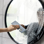 Strumenti per la pulizia del tergicristallo in silicone per specchio da bagno, White, Grey
