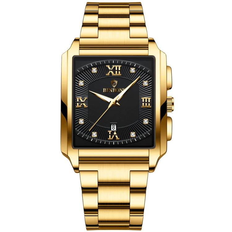 BINBOND B4143 Orologi al quarzo impermeabili da uomo rettangolari da esterno