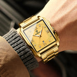 BINBOND B4143 Orologi al quarzo impermeabili da uomo rettangolari da esterno