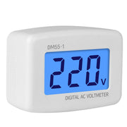 DM55-1 AC 110V- 220V LCD Voltmetro digitale Rilevatore di tensione Tester Meter, DM55-1 US Plug, DM55-1 EU Plug