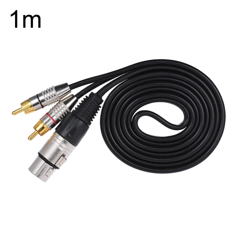 Cavo audio stereo XLR femmina a 2 RCA maschio 0,5-10m