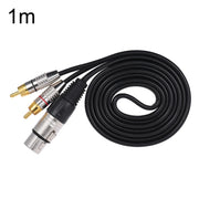 Cavo audio stereo XLR femmina a 2 RCA maschio 0,5-10m