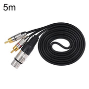 Cavo audio stereo XLR femmina a 2 RCA maschio 0,5-10m