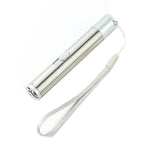 3 in 1 torcia ricaricabile USB penna laser a infrarossi rilevatore di valuta lampada, Silver