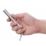 3 in 1 torcia ricaricabile USB penna laser a infrarossi rilevatore di valuta lampada, Silver