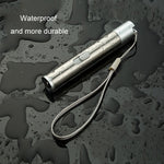 3 in 1 torcia ricaricabile USB penna laser a infrarossi rilevatore di valuta lampada, Silver