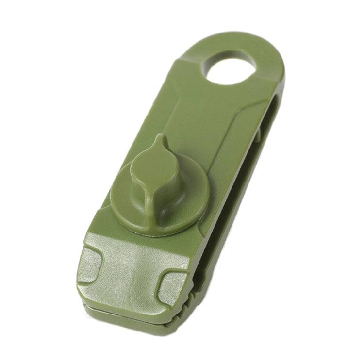 10pcs tenda aggiuntiva punto di trazione clip squalo campeggio esterno baldacchino clip antivento, 1PC (Mud-color), 1PC (Dark Green)
