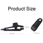 10pcs tenda aggiuntiva punto di trazione clip squalo campeggio esterno baldacchino clip antivento, 1PC (Mud-color), 1PC (Dark Green)
