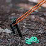 Anello di avvertimento riflettente in silicone multifunzionale con cerchio luminoso da campeggio all'aperto da 100 pezzi, Luminous Circle