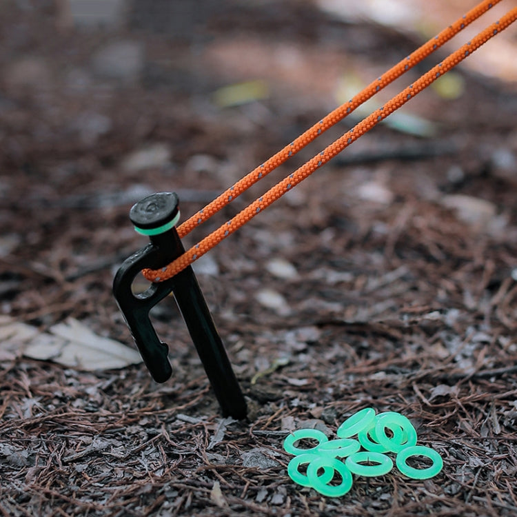 Anello di avvertimento riflettente in silicone multifunzionale con cerchio luminoso da campeggio all'aperto da 100 pezzi, Luminous Circle
