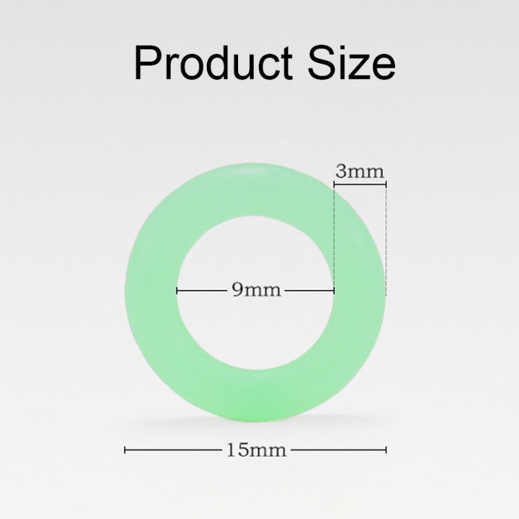 Anello di avvertimento riflettente in silicone multifunzionale con cerchio luminoso da campeggio all'aperto da 100 pezzi, Luminous Circle