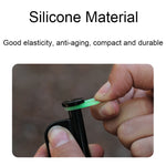Anello di avvertimento riflettente in silicone multifunzionale con cerchio luminoso da campeggio all'aperto da 100 pezzi, Luminous Circle