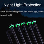 Anello di avvertimento riflettente in silicone multifunzionale con cerchio luminoso da campeggio all'aperto da 100 pezzi, Luminous Circle