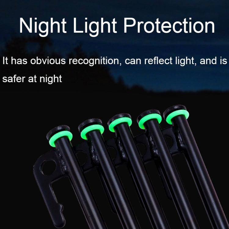 Anello di avvertimento riflettente in silicone multifunzionale con cerchio luminoso da campeggio all'aperto da 100 pezzi, Luminous Circle