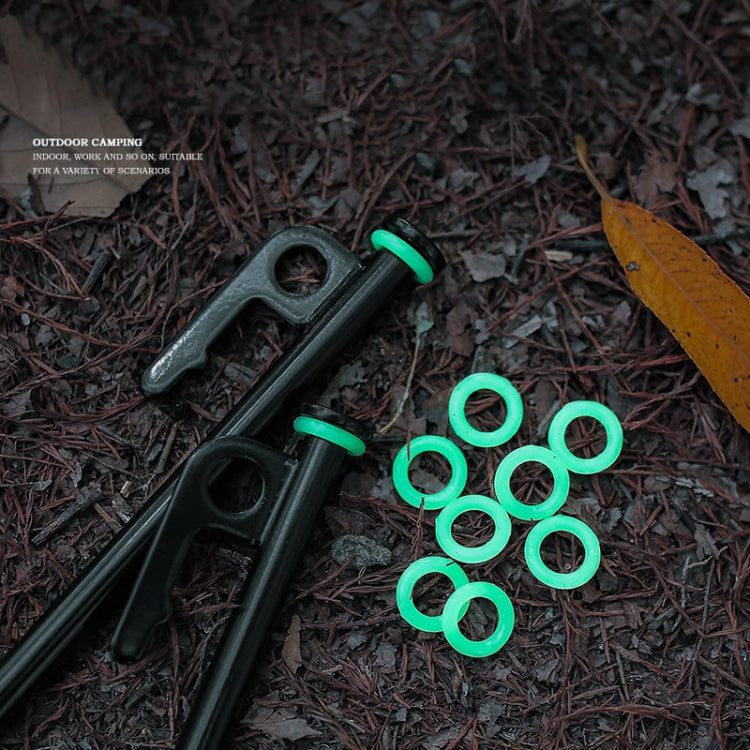 Anello di avvertimento riflettente in silicone multifunzionale con cerchio luminoso da campeggio all'aperto da 100 pezzi, Luminous Circle