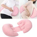 Supporto per la vita in gravidanza Cuscino in cotone Cuscino per traversine laterali Cuscino per addome rimovibile e lavabile, Pink, Green, Gray