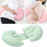 Supporto per la vita in gravidanza Cuscino in cotone Cuscino per traversine laterali Cuscino per addome rimovibile e lavabile, Pink, Green, Gray