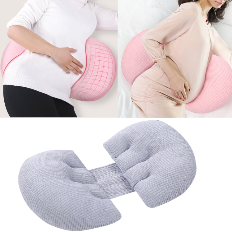 Supporto per la vita in gravidanza Cuscino in cotone Cuscino per traversine laterali Cuscino per addome rimovibile e lavabile, Pink, Green, Gray
