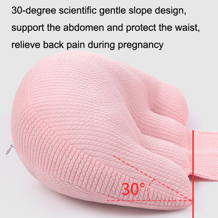 Supporto per la vita in gravidanza Cuscino in cotone Cuscino per traversine laterali Cuscino per addome rimovibile e lavabile, Pink, Green, Gray