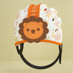 Morbido cappello di sicurezza per casco da bambino Cappello protettivo anti-collisione per bambini che camminano, Blue Rabbit, Pink Rabbit, Lion Orange, Lion Brown